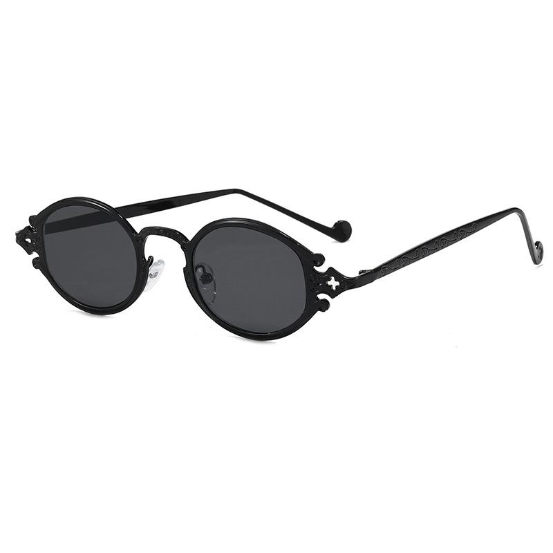 Vintage Retro Style Sunglasses For Men Oval Shape Uv Protection Outdoor Sun Glasses  Women Sunglass