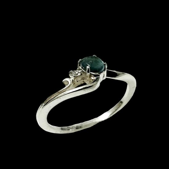 Natural Paraiba Tourmaline Gemstone 925 Sterling Silver Ring Size 7.75 US, Gift