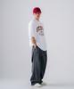 EZKATON [2Pack] Painted Washed Elastic Waist Pants 2Pack Mmlp6775 (A Type)