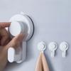 1/2pcs No-Drill Strong Suction Cup Hooks, Removable Mop Rack, Bathroom Wall Adhesive Hooks