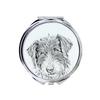 Romanian Mioritic Shepherd Dog, Ciobănesc – Pocket Mirror with a Dog, Personalized Mirror for a Purse |