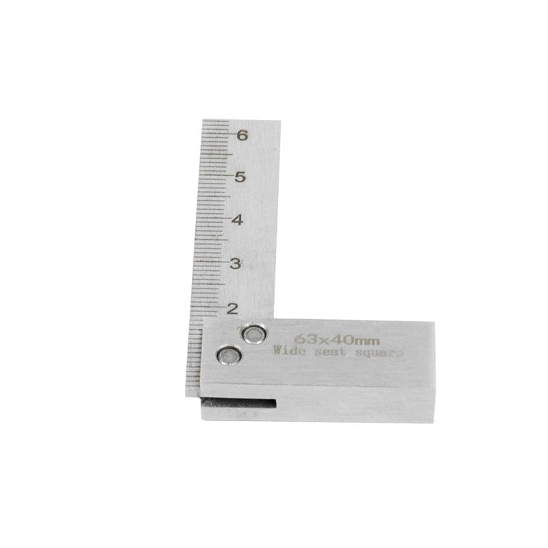 A84E-Machinist Square Tool 90-Degree Right Carpenter Measuring Tool Right Angle Ruler L-Type Square Ruler With Wide Base