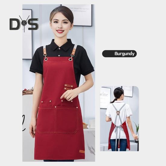 Waterproof Kitchen Apron with Pockets for Men Women Cleaning Pinafore Waist Tie Shop Work Uniform BBQ Gift