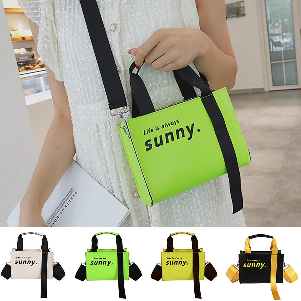 

Женская модная сумка флуоресцентного цвета, сумка, повседневная сумка, сумка через плечо