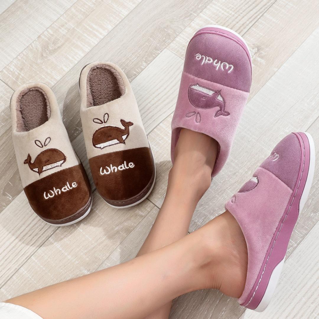 

Cixi Yunuo Shoes 2024 New Cotton Slippers Cartoon Xiaoyu Couple Home Two-color Non-slip Slippers 44-45 темно-коричневого кольору