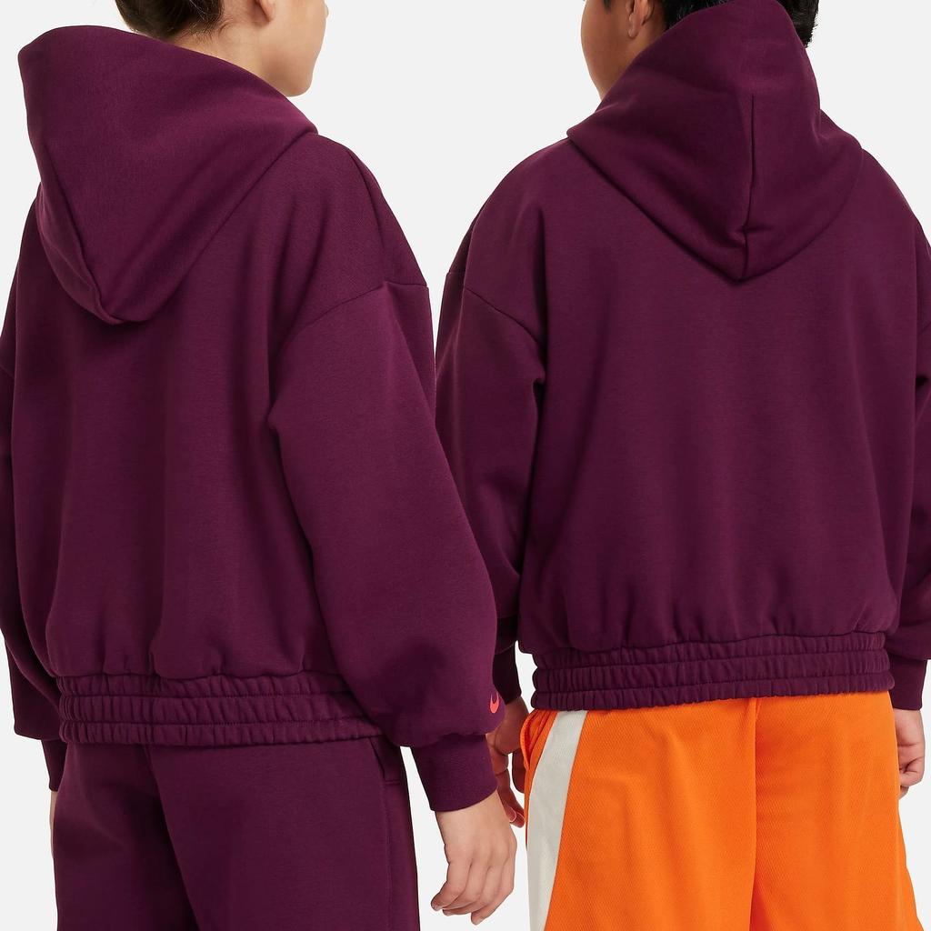 Nike LeBron Printed Hooded Casual Long Sleeve Sweatshirt Kids sweatshirt Track-Red FJ6065-610