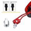 1Pair Universal Motocycle Rear View Adjustable Side Mirrors for Handlebars Aluminum Flame Pattern with 8mm/10mm Screws