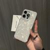 Luxury Glitter Dreamy Conch Shell Phone Case For iPhone 16 15 14 Plus 13 12 11 Pro Max Laser Marble Shiny Clear Bumper Cover