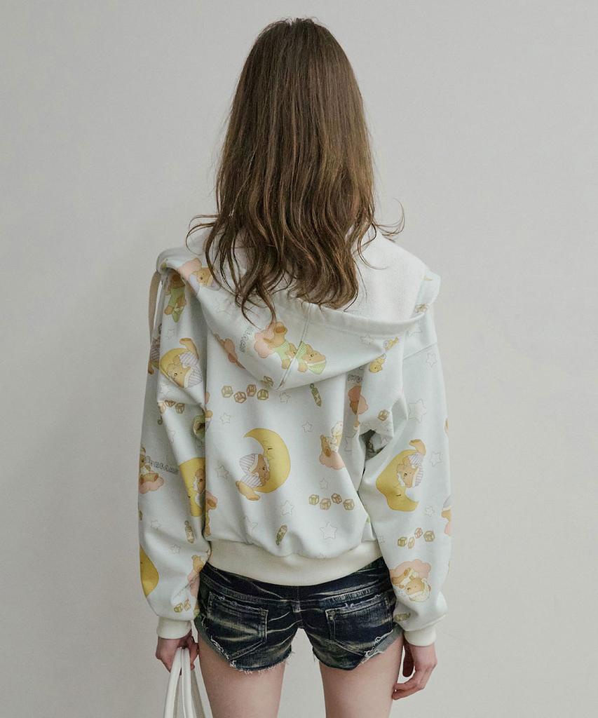 SCULPTOR Sweet Dreams Hooded Zip-Up Baby Blue