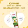 BabyOrgano® Herbal Toothpaste for Kids L 100% Ayurvedic L Non Gel Formula L Goodness of Babool and Mulethi L Mango Flavour- 50gm (Pack of 4)