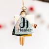 1PC 8cm Acrylic Vintage Angel Hanging Decor Christmas Ornaments Santa Claus Xmas Tree Hanging Ornament 2026 Navidad Party Decor
