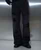 Pichibeullaeg Destroyed Damage Jeans (Washed Black)