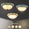 European Retro Dimmable LED Ceiling Light for Hallway, Balcony, or Bedroom