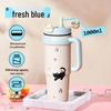 Zhenghan 1000ml Large Capacity Insulated Tumbler with Straw and Handle