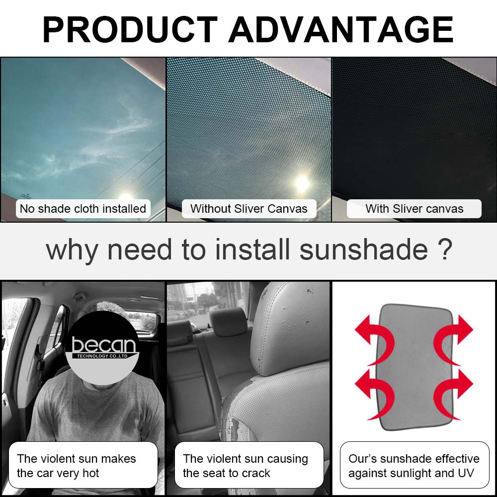 Sunshade For Tesla Model 3+ Highland 2025 Glass Sun Roof Shade Skylight Blind Shading Model3 2025 Front Rear Sunroof Accessories