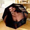 pop music Dua Lipa Umbrella 8-Frame for Travel, camping, Casual Lightweight Portable Umbrella, Essential for every family Holidays Birthday Gift