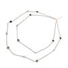 Fashion Layered Long Necklace Heart Pendant Zinc Alloy Double Layer Necklace for Women Girls