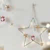 Five-Pointed Star/Moon Decorative Pendant Winter Ceiling Window Ornament Elegant Wall Hanging Christmas Tree Decoration