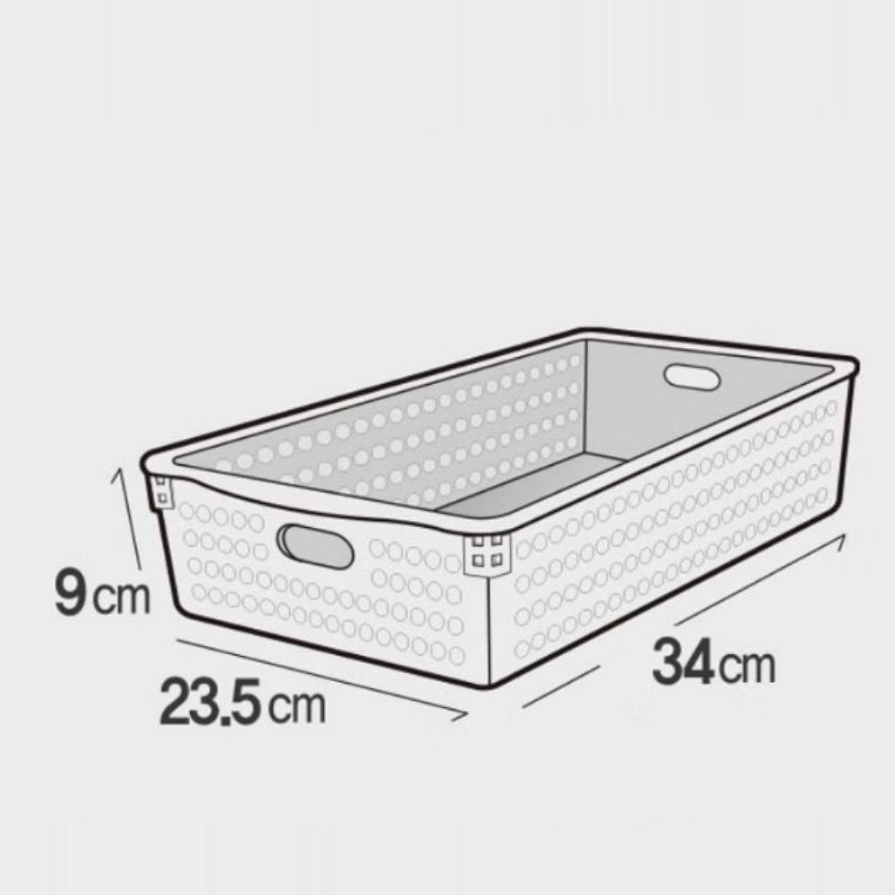 Living Mesh Basket No.7 White (24 * 34 * 9 cm)
