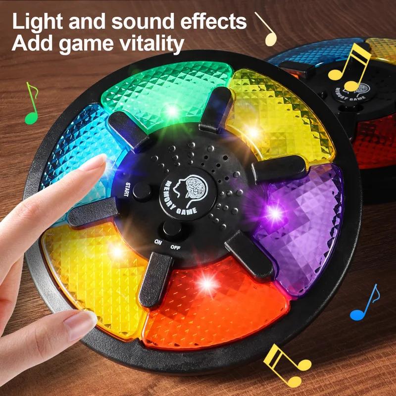 1 Pieza Máquina de Juego Electrónica Portátil de Entrenamiento de Memoria Máquina de Juego de Entrenamiento de Memoria Con Luz y Sonido Juguetes de Juego Interactivos