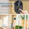 Video Doorbell WiFi Outdoor Door Bell Waterproof Smart Home Wireless Door Camera Support TF Card Cloud Storage Two-Way Intercom Infrared Night Vision