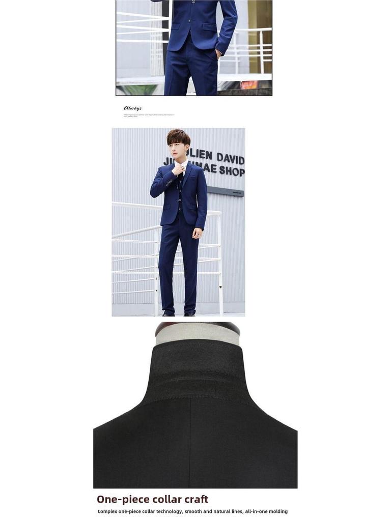 Men's Business Slim Fit Suit Jacket - Casual or Formal Wear for Groom & Groomsmen.