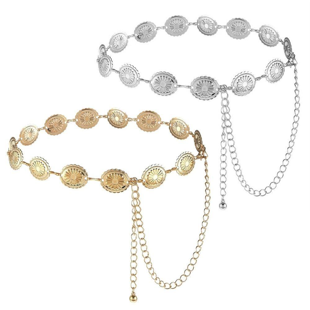 Adjustable Length Chain Belt Gold Silver Bohemian Belt New Belly Chain