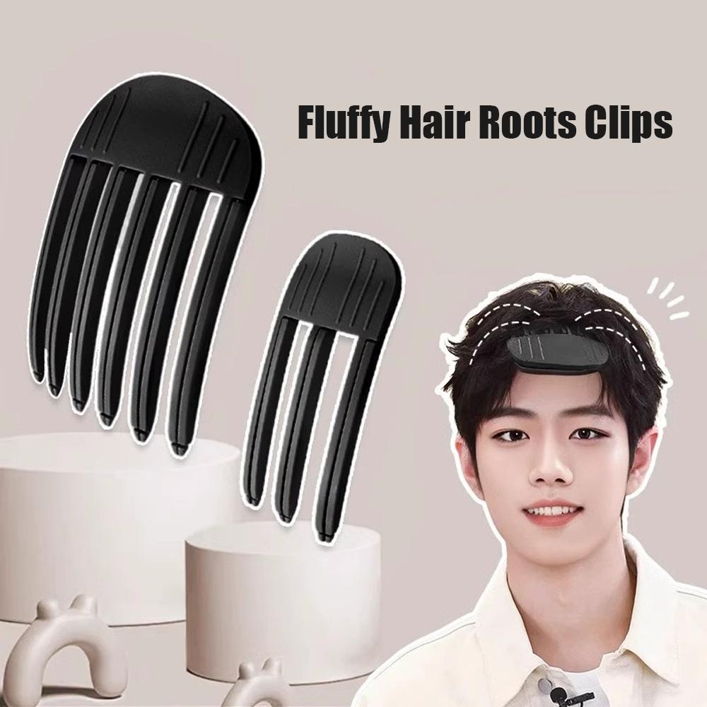 1/2Pcs Simple Fluffy Hair Roots Clips No Heat High Vertex Hair Curler Styling Fluffiness Women Men Volume Wind Sculpting Comb