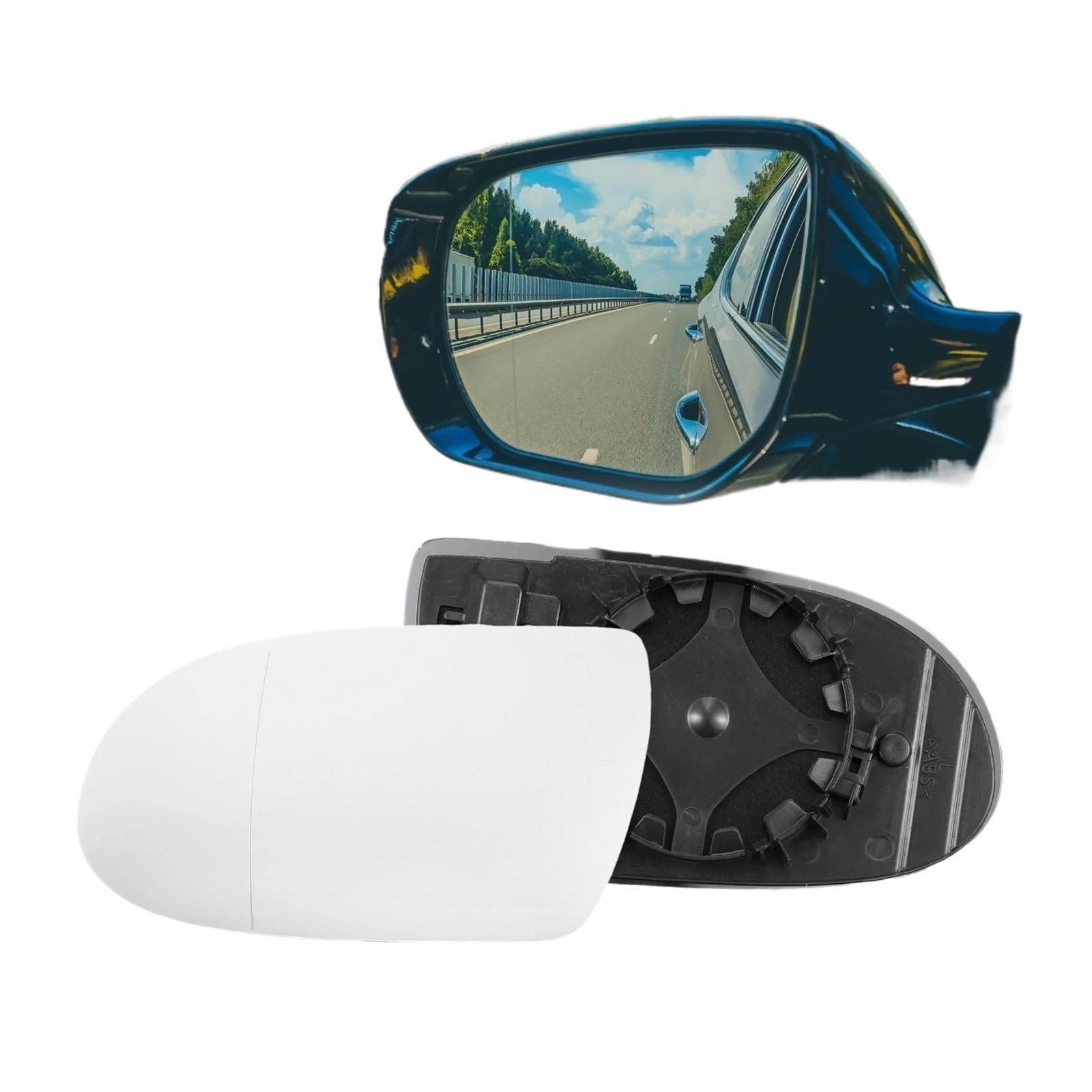 

Door Mirror Lens Car Rearview Mirror Driver Side Mirror Glass R171 R230 SL SLK left