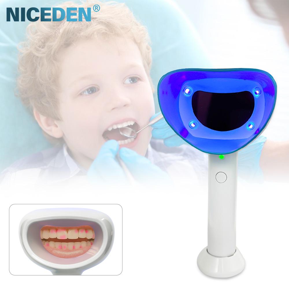 Niceden Portable Oral Hygiene Plaque Monitor Intraoral Camera System Purple Light Detection Suitable for Adults and Children