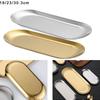 Plate Gold Oval Smooth Stainless Steel Corrosion-resistant
