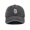 Casual Retro Distressed Adult Hat for Men and Women Couples Curved Brim Peaked Cap Solid Color Washed Baseball Hat