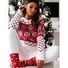 Women's Christmas Snowflake Long Sleeve Knit Sweater, 2025 Autumn/Winter Collection - European and American Style
