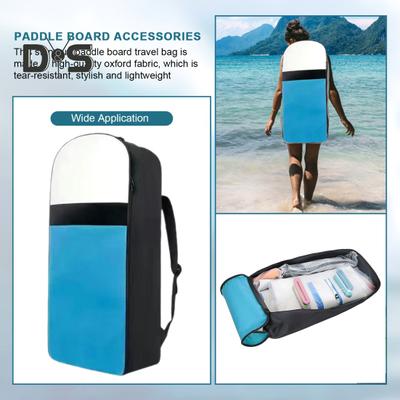 Inflatable Paddle Board Backpack Bag Oxford Travel Storage Bag with Padded Shoulder Straps for Surfboard Accessories
