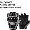 Half Finger Cycling Riding Gloves for Men Waterproof Breathable Protective Anti-Slip Gloves for Outdoor Sports Camping