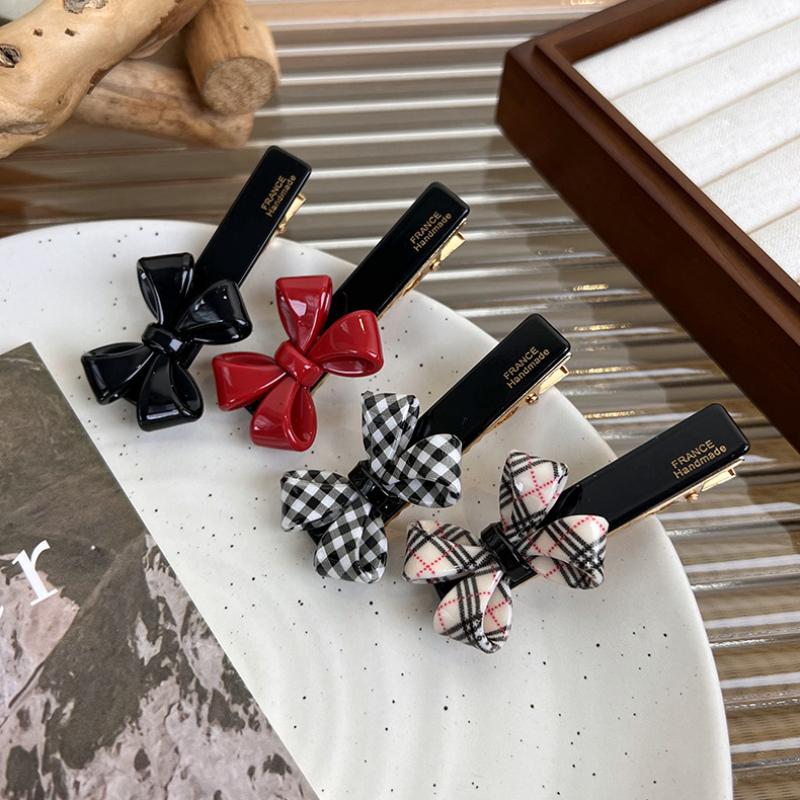 UXSL Fashion Bow Hair Clip Acetate Colorful Hairpin Headdress for Womens Girls Simple Beautiful Barrettes Retro Hair Accessories