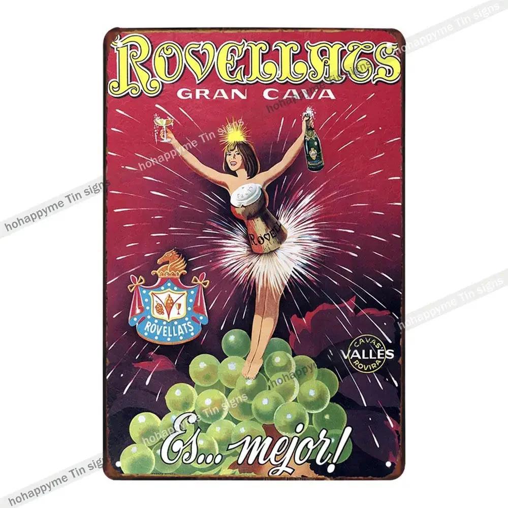 Bar Metall Wandkunst Dekoration Plakette Schilder Champagner Whisky Traube Wein Pub Club Cafe Poster Eisenmalerei Heimdekor 20x30cm