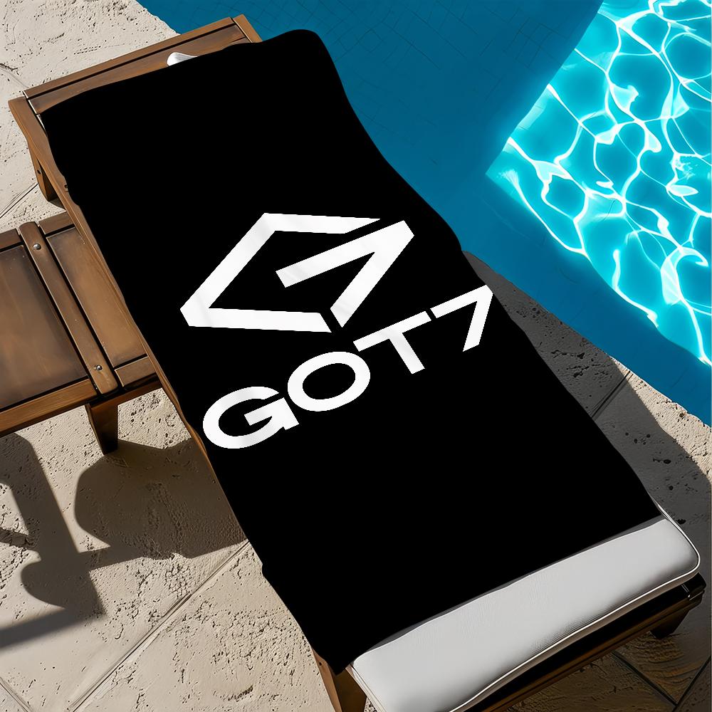 Hot Kpop G-GOT7 Winter Heptagon Towel Soft Pool Gift For Travel Gym Shower Camping Quick Dry Sports Large Beach Towel STJ40x70CM
