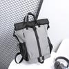Contrast Color Backpack Men's Backpack Large Capacity Schoolbag for Students