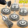 Wire Brush Wheel Disc Polishing Wheel Brush Removal Cleaning Hexagonal Rod Electric Grinder Hardware Polishing Cleaning Tools