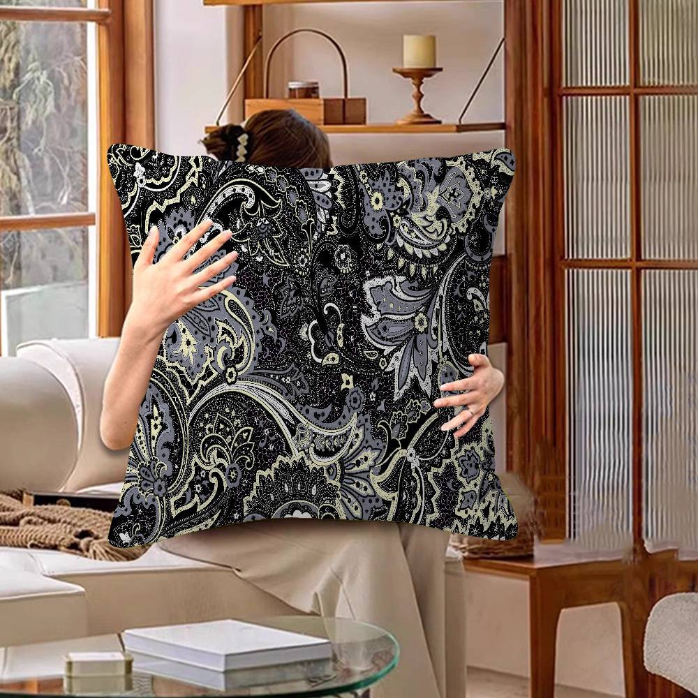 Badik Indonesia Batik Design Pillow Anime Pillow Sofa Bed Head Pillow Cover Cushion Cover 45x45 Cm Fashion