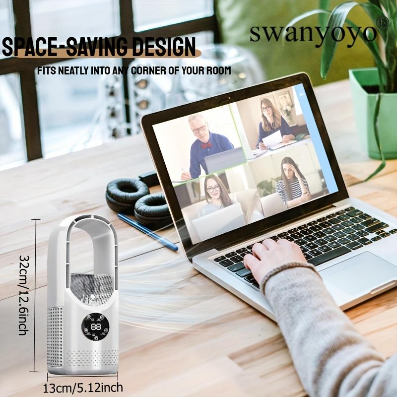 Bladeless Fan, Spray High-efficiency Cooling Cooler, Office Desktop Fan Three-in-one USB-powered Desktop Fan Of Air Cooler, Night Light And Humidifier