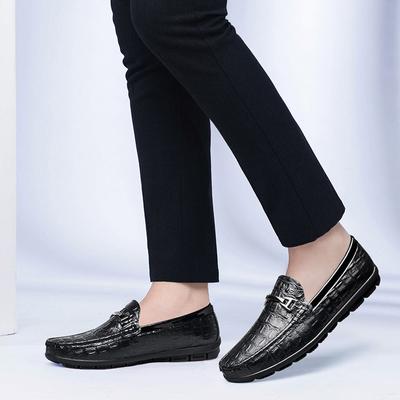 Mode 2024 Herren Neue Hochwertige Luxusmode Schwarz Business Dating Verhandlung Formelle Party Hochzeit Komfort Krokodil Lefu Schuhe