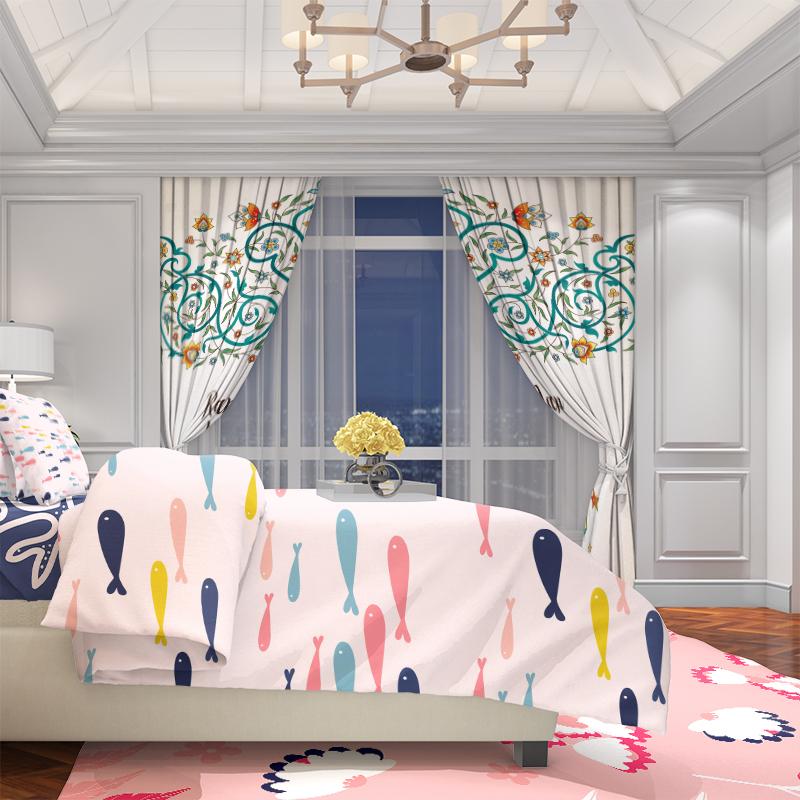 Ramadan Mubarak Printed Curtains 2-Piece Polyester Set for Bedroom   Living Room Study Decor   Islamic Festival Window Treatment