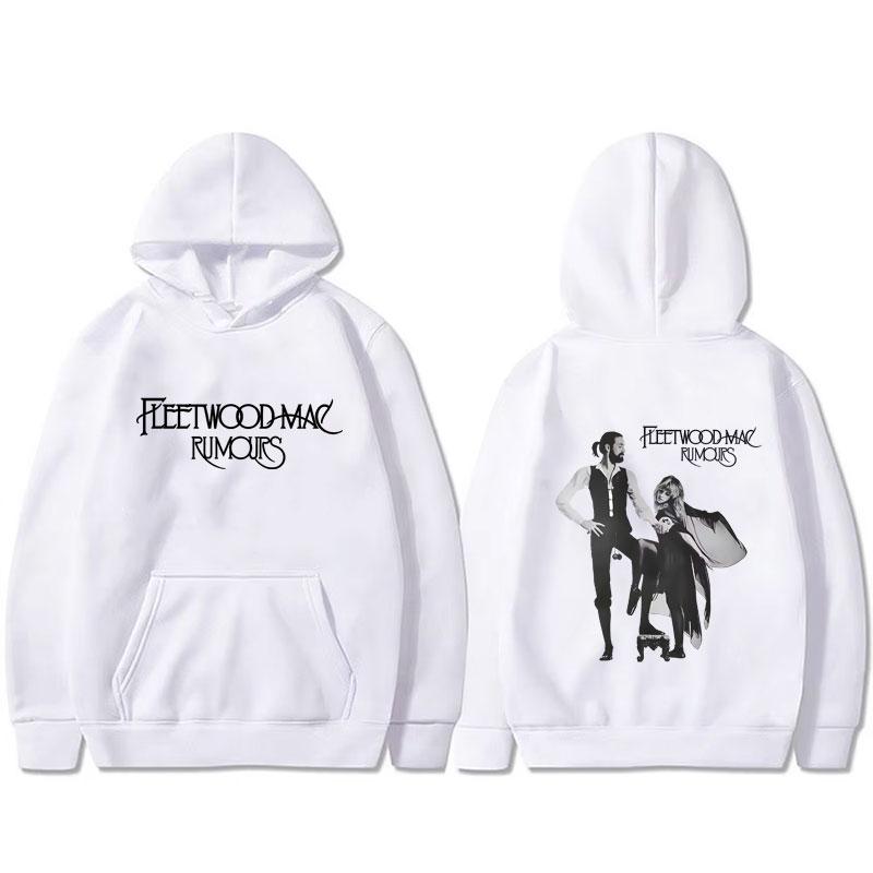 Rockband Fleetwood Mac Rumours Album Grafik Hoodie Stevie Nicks Kapuzen-Trainingsanzug Herren Lässig Fleece Baumwolle Übergroße Kapuzenpullover