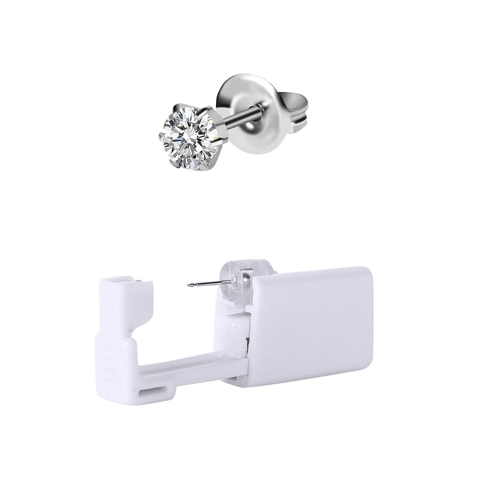 

Комплект для ушей Портативный комплект колец для тела с 1 шпилькой для ушей, носа и губ One Size белый