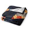 Pizza Cat Space Galaxy Flying Knitted Blanket Funny Wool Throw Blanket Home Couch Decoration Thin Bedspread Portable