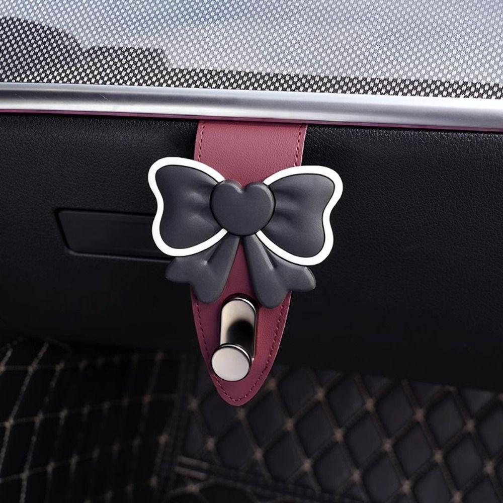 Multifunctional Car Adhesive Hook Bowknot Car Seat Handbag Clips  for Car Co-pilot