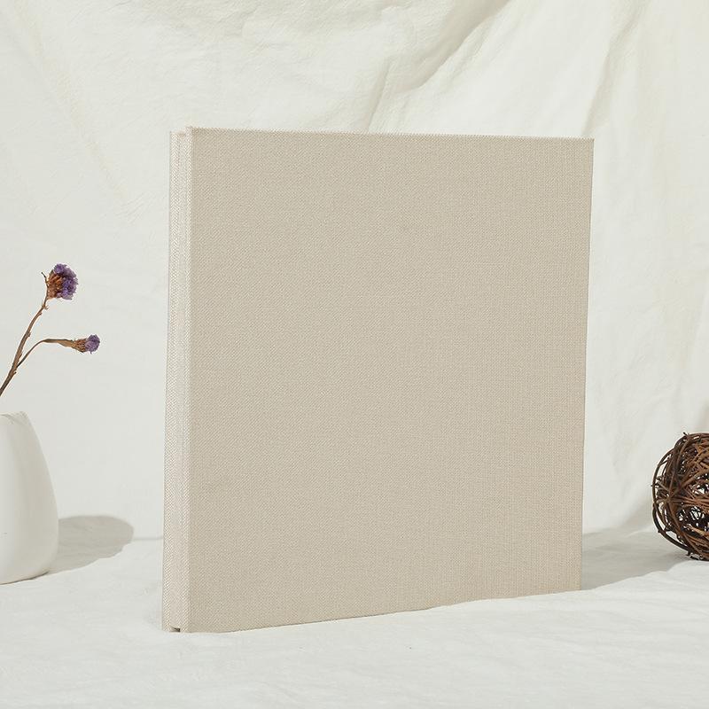 Large Capacity DIY Canvas Photo Album - Handmade Memory Book Small 26.6x28 cm