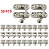 30Pcs Antique Bronze Box Hasps Iron Lock Catch Latches For Jewelry Chest Box Suitcase Buckle Clip Clasp  Wooden Box Hardware